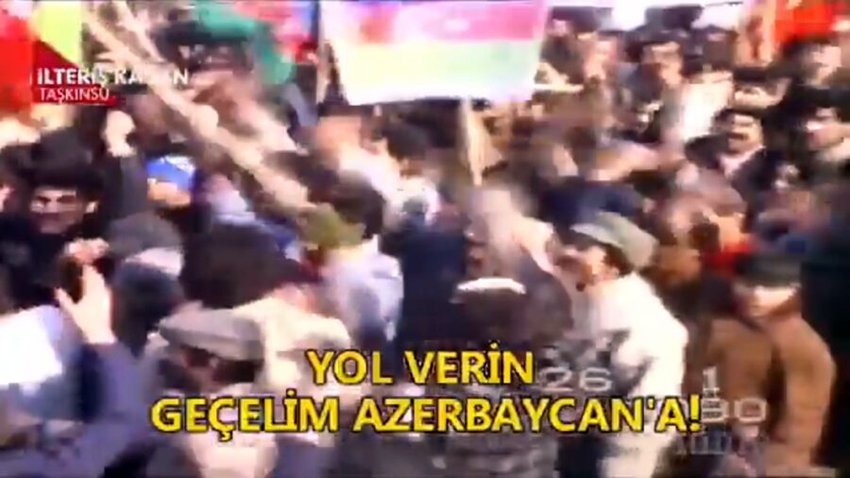 Minlərlə türk MEYDANLARDA: “Yol verin Azərbaycana keçək” – VİDEO