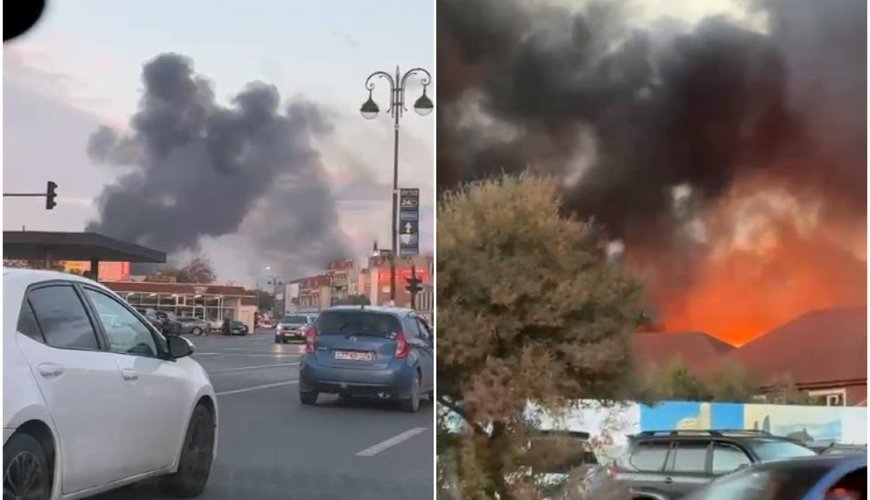 SON DƏQİQƏ! Bakıda məşhur hotelin həyətində BÖYÜK YANĞIN