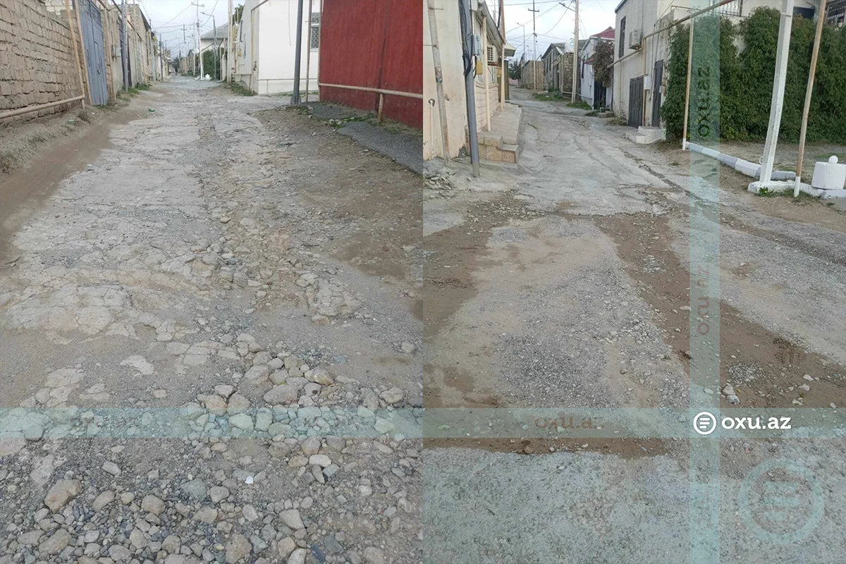 Baxımsız yollardan təngə gələn Əmircan qəsəbə sakinləri - ŞİKAYƏT
