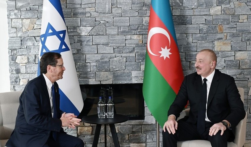 İlham Əliyev Davosda İsrail Prezidenti ilə görüşüb