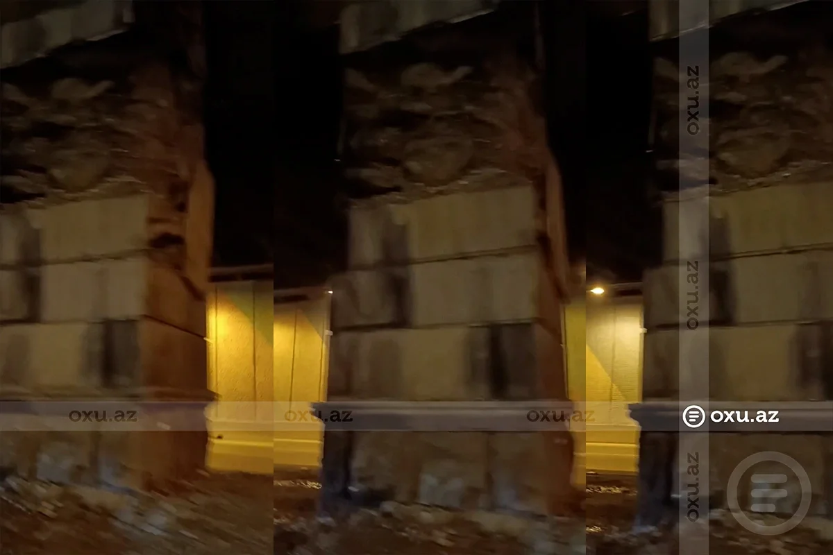 Bakıda tunel QƏZALI VƏZİYYƏTDƏ: Hər an UÇA BİLƏR