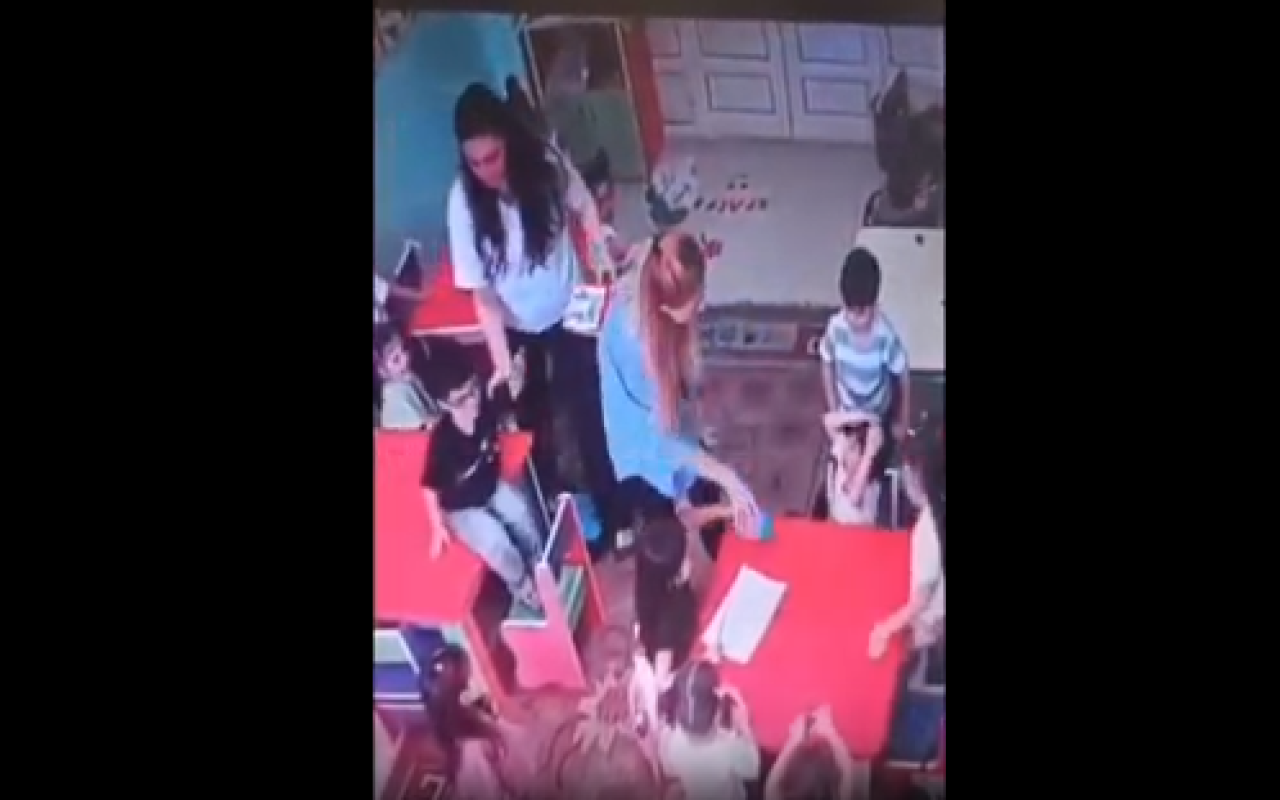 “Kaspi Kids” uşaq bağçasında şiddət - VİDEO