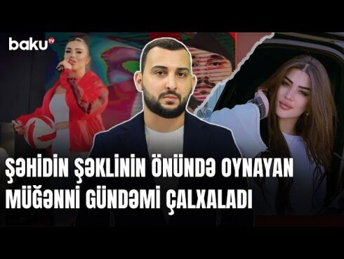 Şəhidin şəklinin qarşısında rəqs edən müğənniyə ictimaiyyətin reaksiyası necə oldu? VİDEO