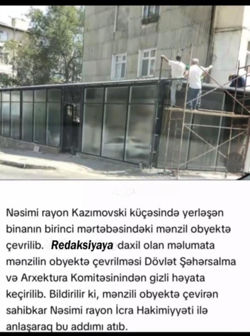 Nəsimi RİH-də Zahid Xəlilov və Ələsgər Rüstəmovn Kazımovski küçəsində “...sən də bizi gör” MARAĞI / VİDEO+FOTO