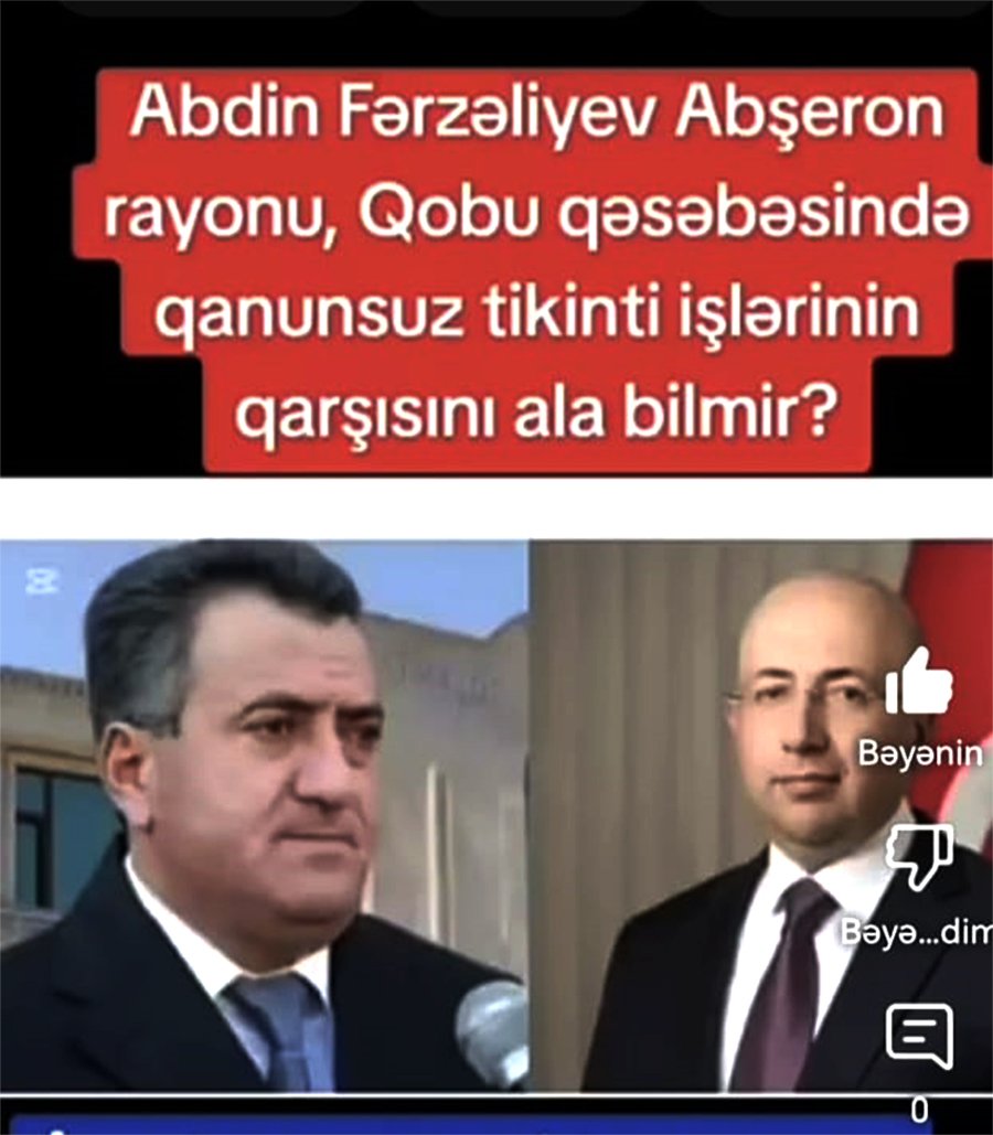 Qobu qəsəbəsində qanunsuz tikintiyə kimlər icazə verib? - Məktəb direktoru nazirə nədən obyekt tikir?/VİDEO
