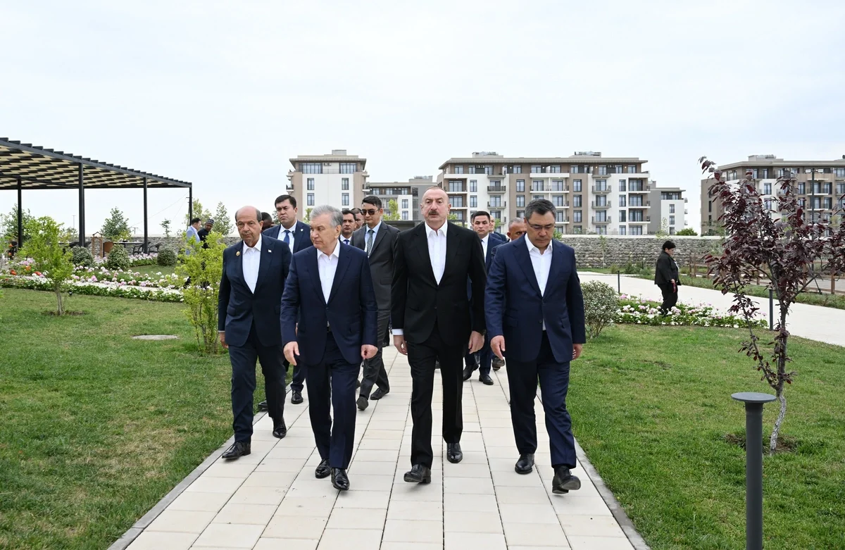 İlham Əliyev ECO-nun zirvə görüşünün iştirakçılarının Ağdama səfərindən paylaşım edib