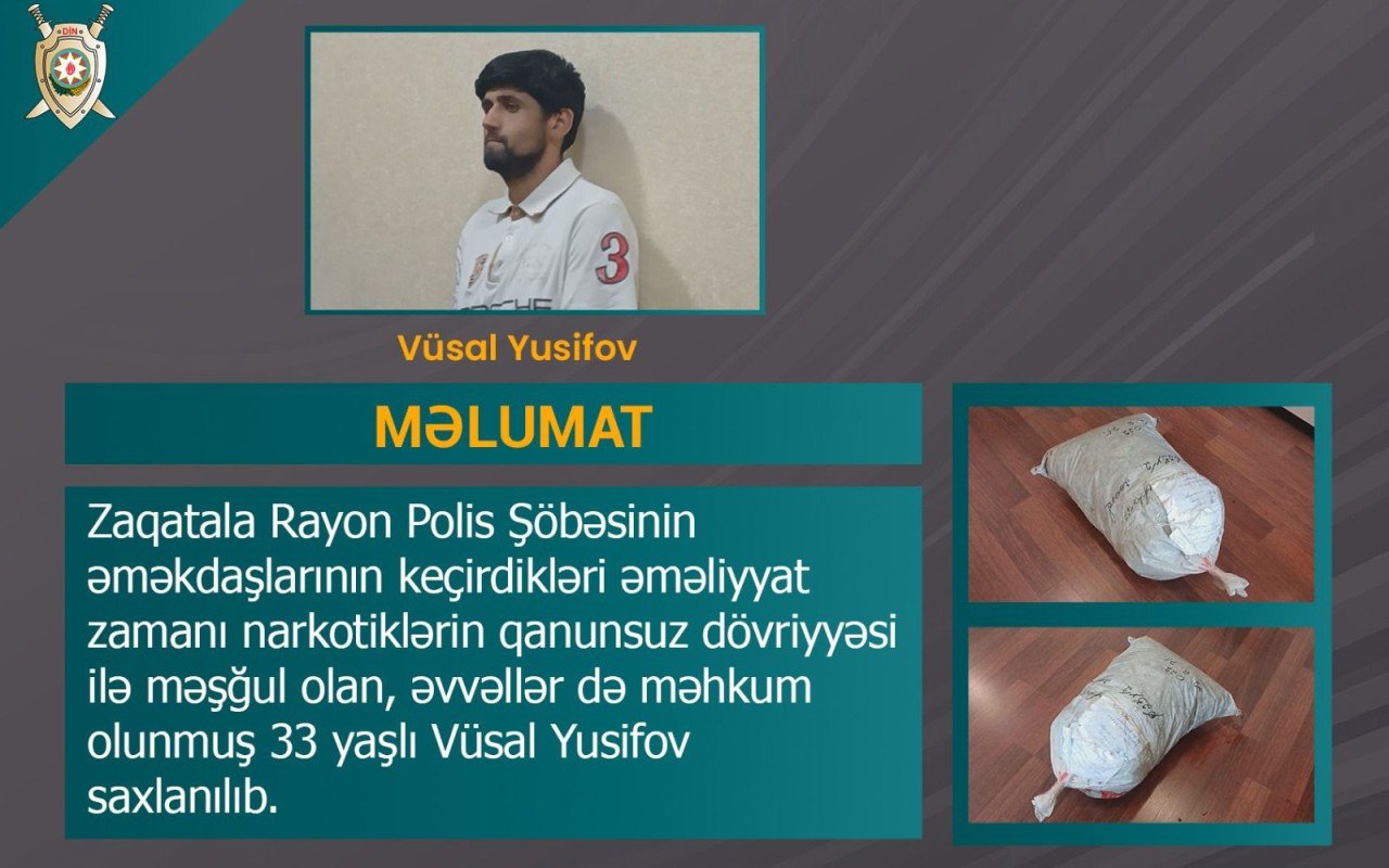 Keçmiş məhkumdan 10 kq marixuana götürüldü - VİDEO