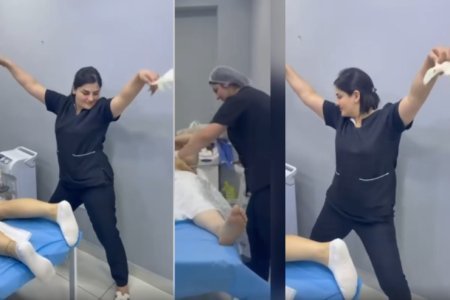 “Dost Estetik Mərkəzi”də “Dr.Gülü” pasiyentə belə əməliyyat icra edir…. -Video
