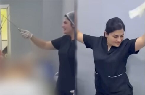 Qalmaqallı həkim yenidən işə başlayıb? — VİDEO