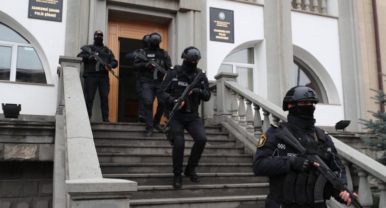 Polis Xankəndidə əməliyyat keçirdi - Saxlanılanlar var