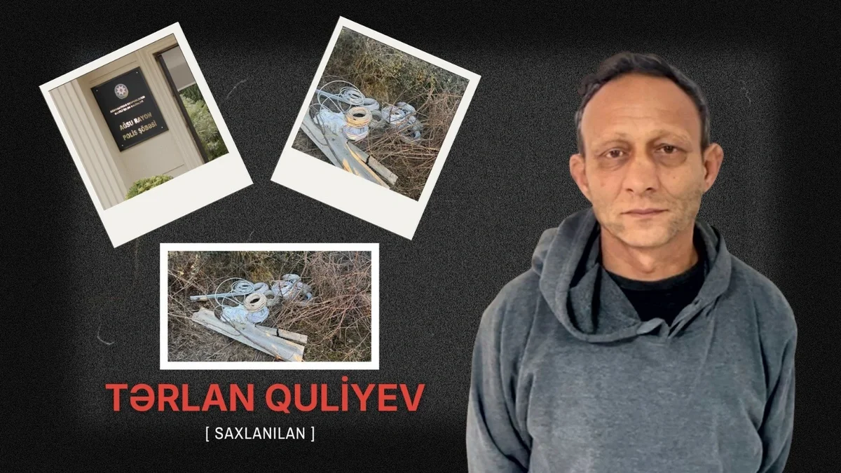 Ağsudakı tikinti obyektindən naqil oğurlayan keçmiş işçi yaxalandı