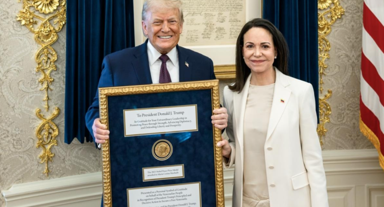 Maçado Nobel Sülh Mükafatını Trampa təqdim edib