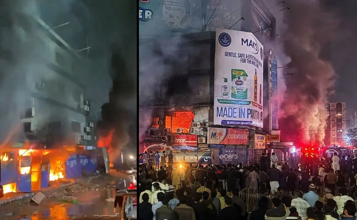 Pakistanda baş verən yanğında ölənlərin sayı artıb