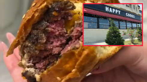Müştəri şikayəti: “Happy Cooks”dən sifariş edilən burger çiy çıxdı - VİDEO