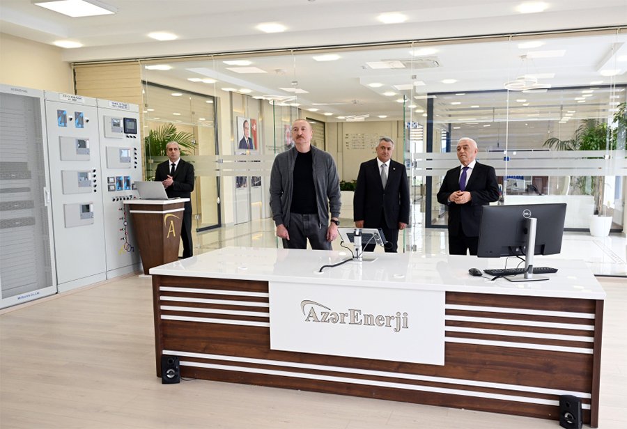 Prezident “Abşeron” Batareya Enerji Saxlanc Mərkəzinin açılışında – FOTOLAR