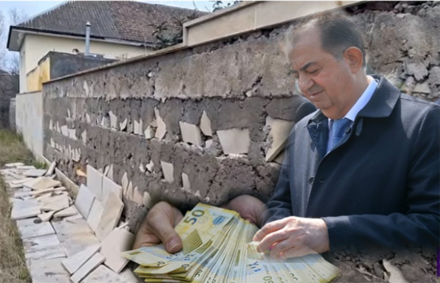 Qaraşovun 1,4 milyonluq “ABADLIQ”ı 3 ay DÖZMƏDİ - Üzlüklərin altında sement əvəzinə ZİR-ZİBİL vurulub - FOTOLAR
