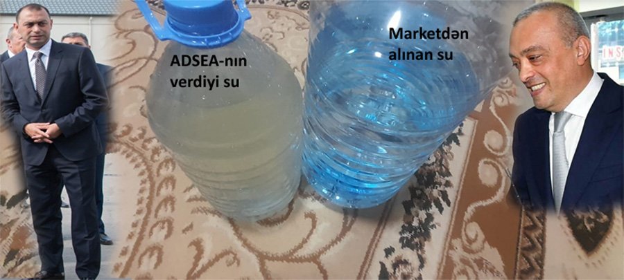 Xəzər rayonunda insanları su ilə İMTAHAN EDİRLƏR - İçməli su adı altında ÇİRKLİ SU